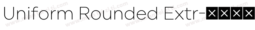 Uniform Rounded Extr字体转换
